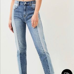 Pacsun two tone jeans in light/medium wash